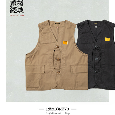 REMOCREVO Hunting Vest 猎装马甲 户外休闲复古马甲
