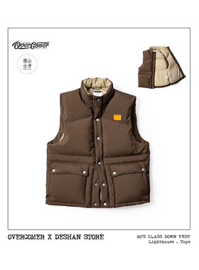 REMOCREVO X DESHAN STORE联名90年代 山系轻盈羽绒马甲宽短廓形