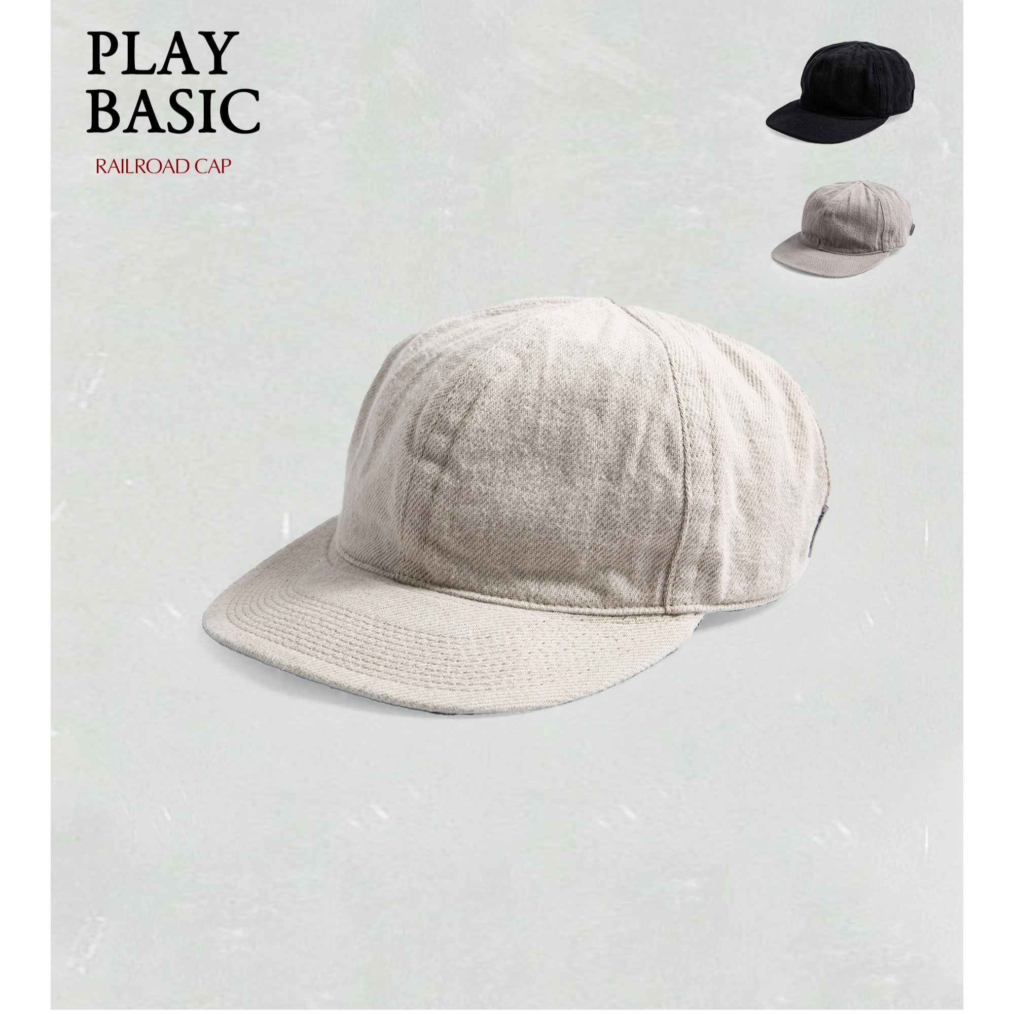 H.W.DOG 纽约主题铁路帽 背面字母印花 有机棉 复古户外百搭帽