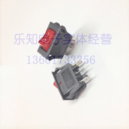 AC电源开关 250V16A RS606A-101   31*16三脚带灯无铅型质量保证