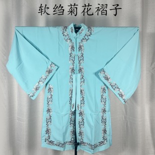 京剧戏曲花旦青衣软绉菊花褶子昆曲越剧青衣花边镶边褶子演出服装