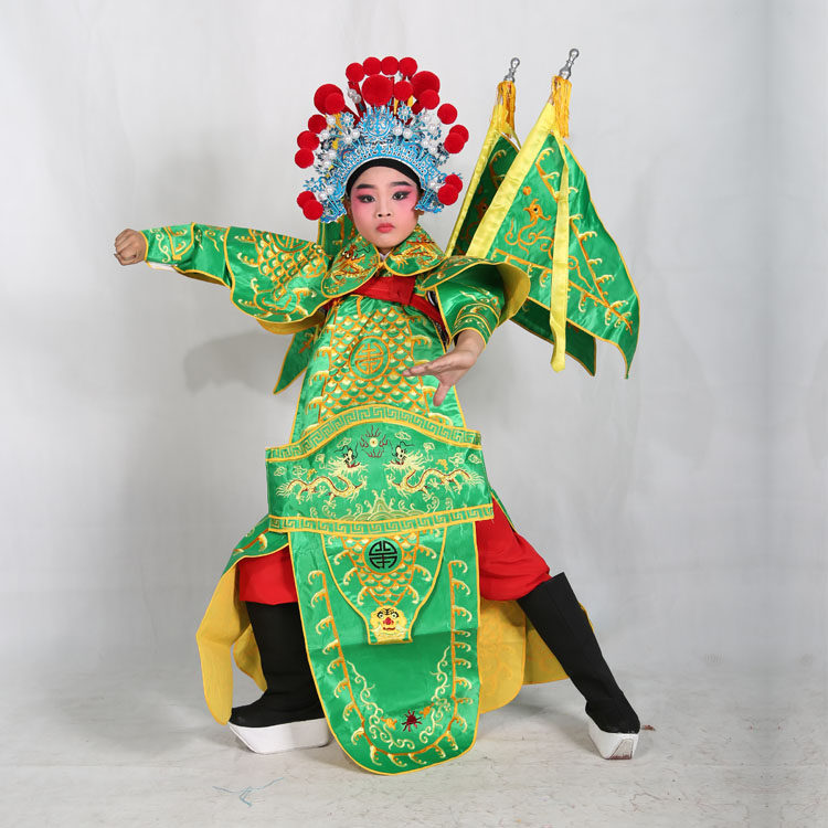 京剧小孩儿童武将戏服