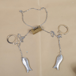 京剧豫剧戏剧舞台演出道具玉堂春鱼木枷鱼锁链苏三起解手铐刑具