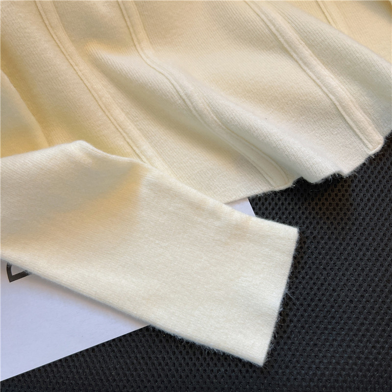 CLEARANCE PICKS UP BIG-NAME VINTAGE JAPANESE SQUARE-NECK SWEATERS FRENCH CHIC LUXURY NICHE LONG-SLEEVED KNITWEAR TOPS