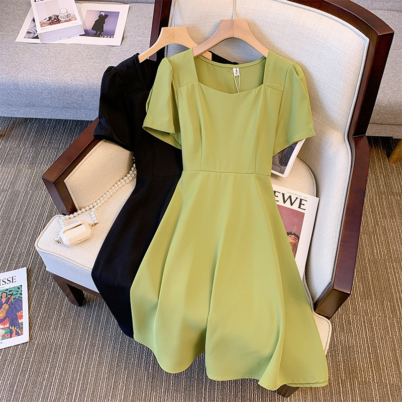 CLEARANCE PICKS UP BIG NAMES AT THE BACK OF THE HOLLOW BOW DRESS WOMENS SUMMER SENSE OF LUXURY TEMPERAMENT WAIST AND THIN A-LINE SKIRT