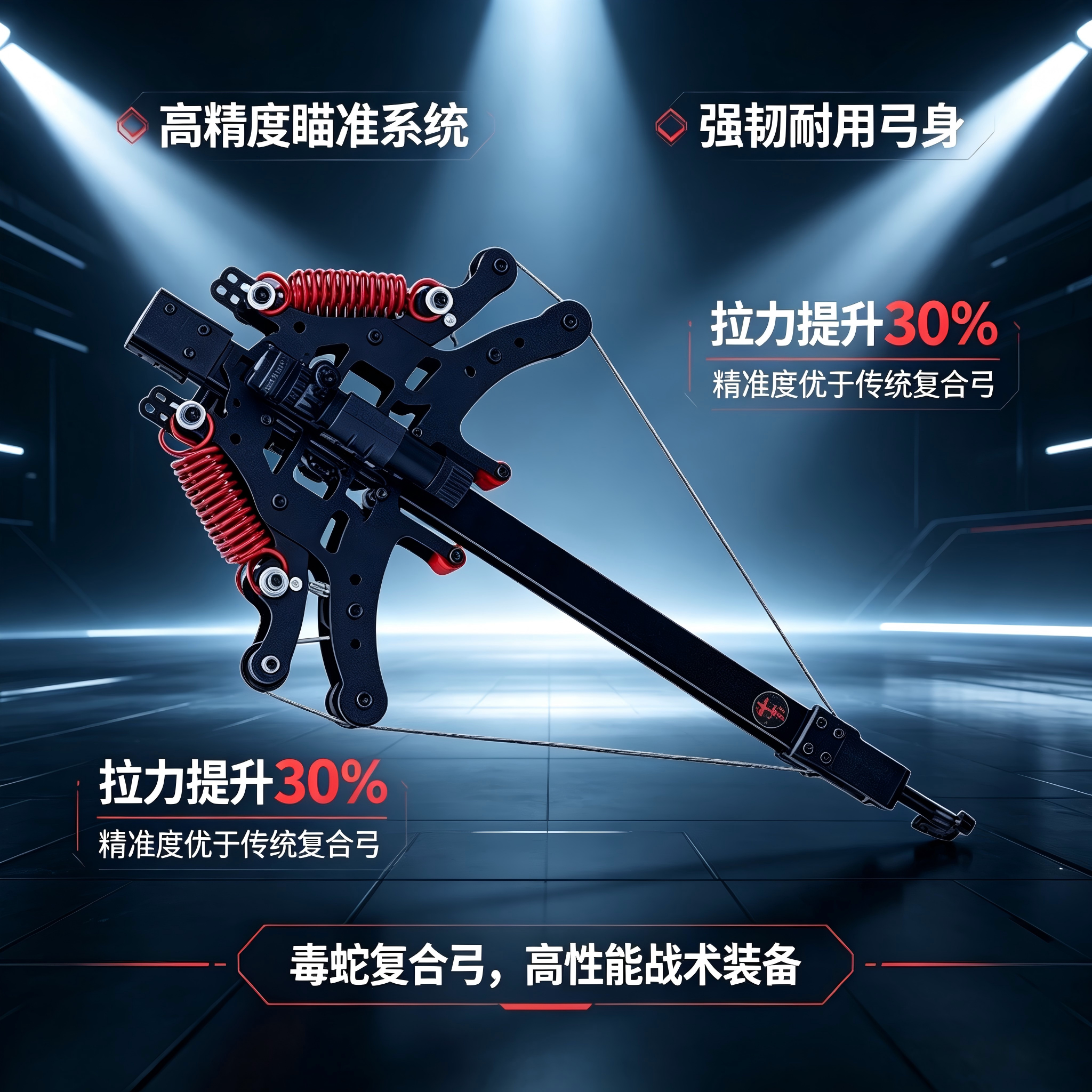 毒蛇成人激光高精度弹弓