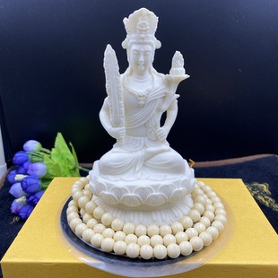 象牙果虚空藏汽车摆件属牛虎生肖守护神本命佛家居玄关车内装饰品