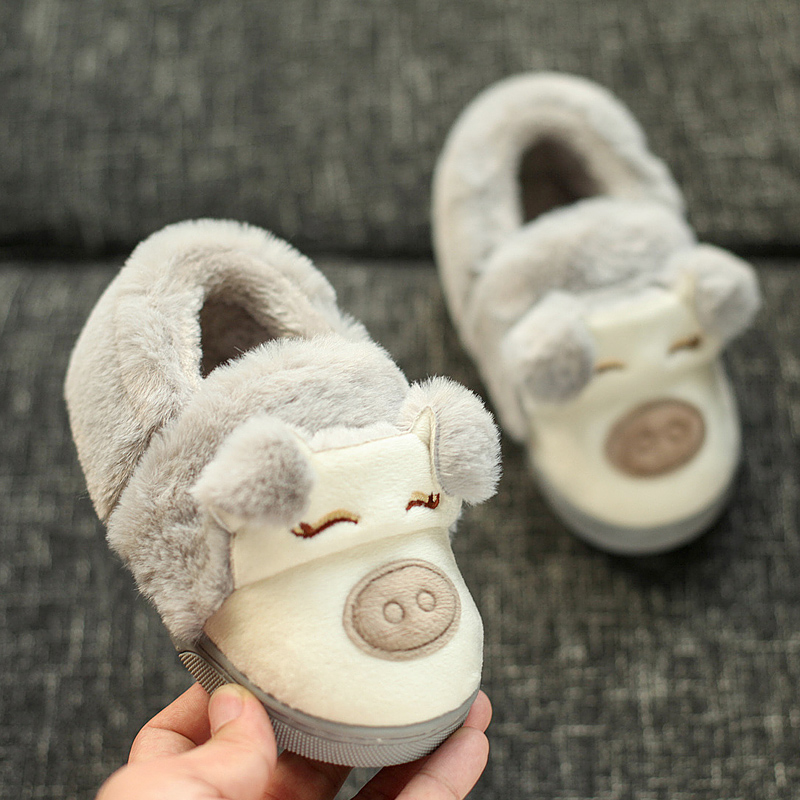 Chaussons enfants en suède pour printemps - semelle plastique - Ref 1010976 Image 3