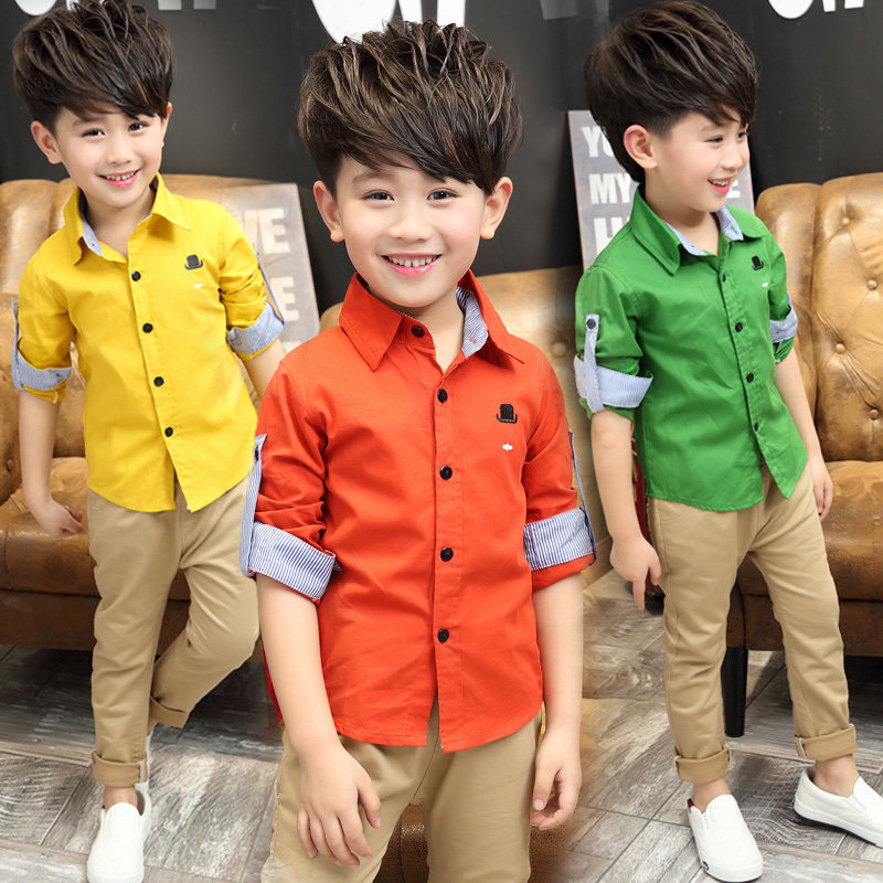 Chemise garcon à manche longue - Ref 2075185 Image 1