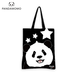 环保布包包原创 户外轻便手提单肩包 大熊猫提袋 Pandamomo 奇一