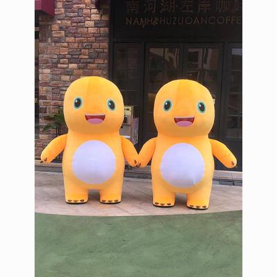 出租充气小恐龙人偶服装黄色款适合身高150-180cm