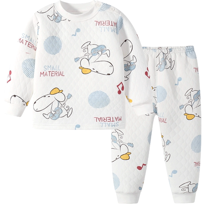 加厚三层夹棉男童秋冬保暖内衣