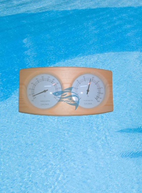 桑拿房温湿度计木单表温度计 桑拿房配件 双表湿温计 ALQNSPA西活