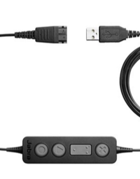 捷波朗原装线Jabra link 260 USB Adapter,USB转QD USB连接线
