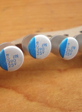 原装 黑金刚 25V390UF 固态电容 PSG 超低ESR 可代25V330UF 10*13
