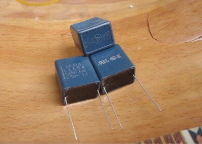 原装 日本OKAYA 275V0.68UF 684 铜引脚 16X18X12 脚距15MM