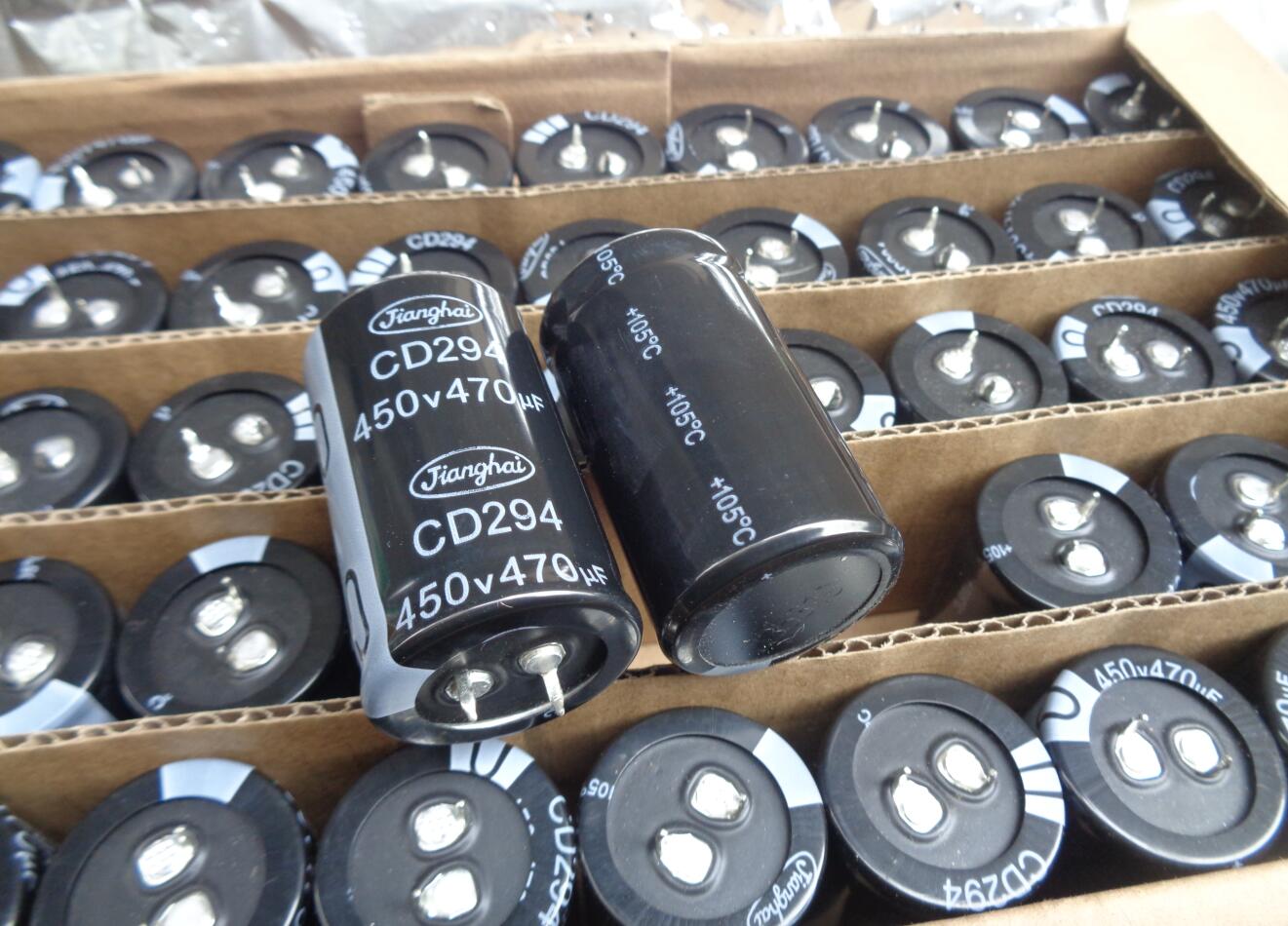 470UF 450V 江海 Jianghai 电源电容 CD294 牛角 450V470UF 30X53