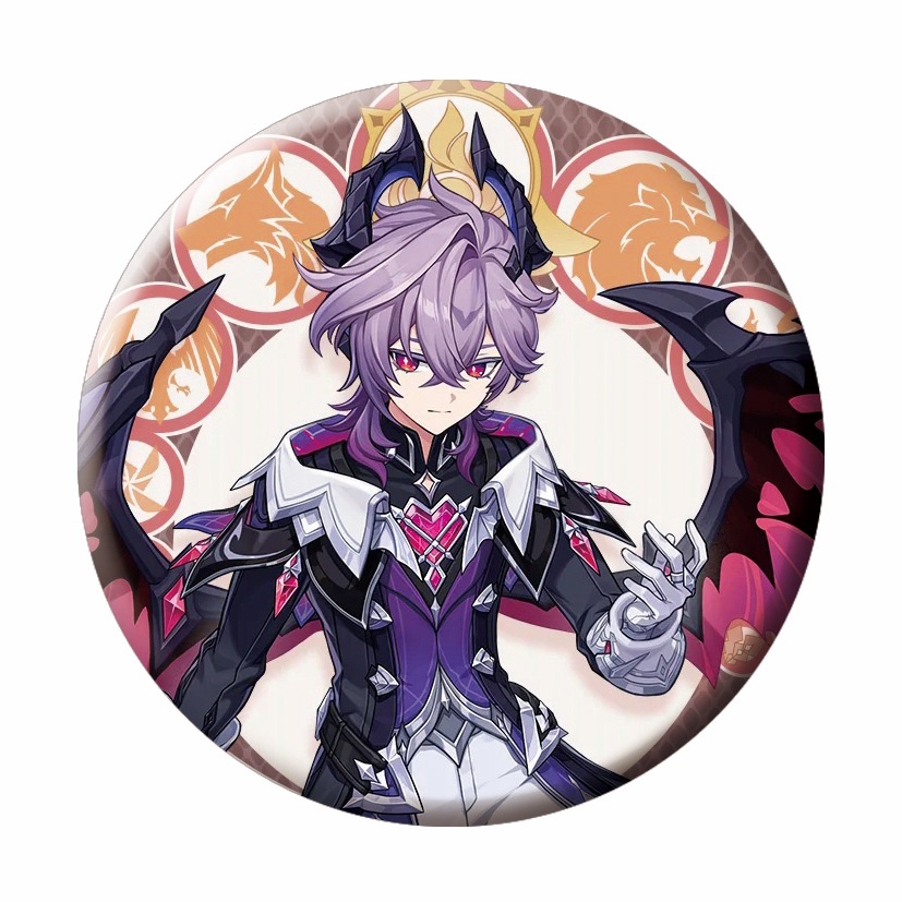 58mm徽章原神吧唧杜林兹白叶洛亚少女哥伦比娅雅珂达温迪奈芙尔