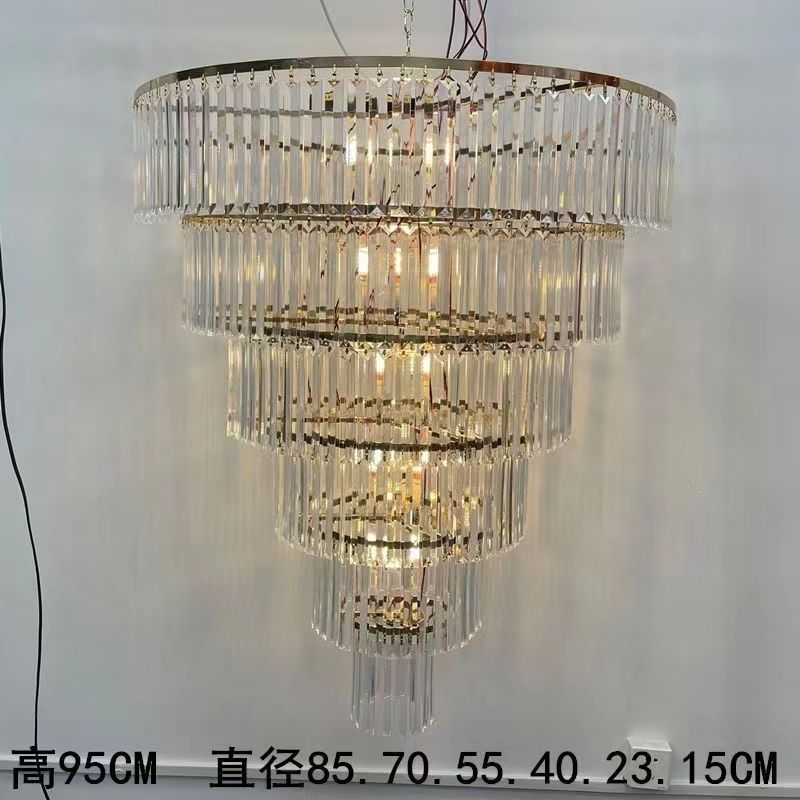 婚庆水晶吊灯多层冰条吊灯亚克力挂件韩式婚礼堂舞台装饰吊顶道具