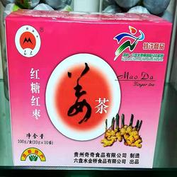 贵州六盘水特产毛大红糖红枣姜茶原味姜茶苦荞茶速溶老姜汤包邮