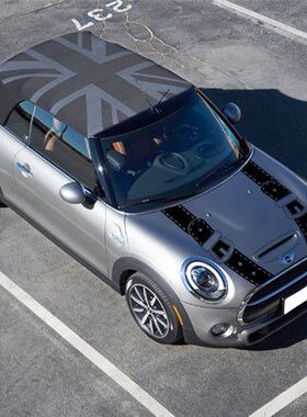 迷你minicooper车贴拉花one countryman机盖贴纸装饰引擎盖定制