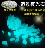 Пейзаж Аквариум световой маленький каменный флуоресцентный флуоресцентный каменный каменной вода.