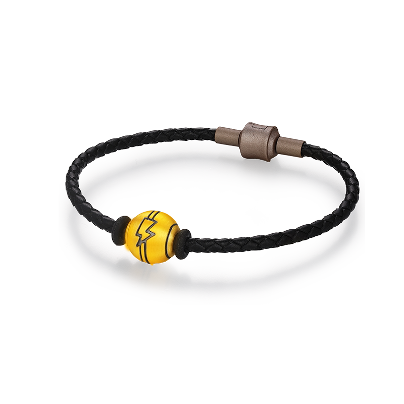 【中国黄金官方店】黄金手饰黑金love足金手串饰品新品