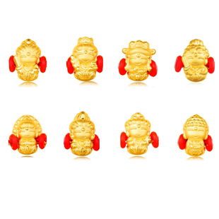 【中国黄金官方店】足金小萌佛之缘系列转运珠黄金手绳手串1克