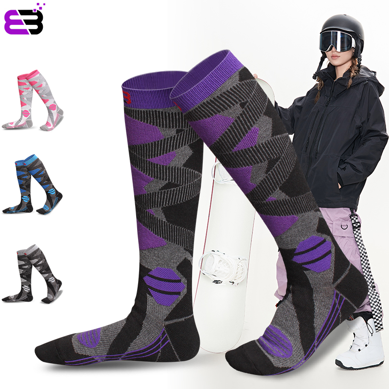 三拓男女滑雪袜加厚压缩运动袜