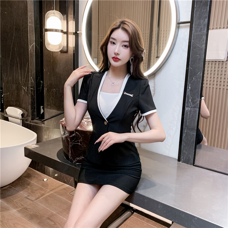 酒店前台制服工衣足浴技师服美容师桑拿服养生馆spa工作服三件套