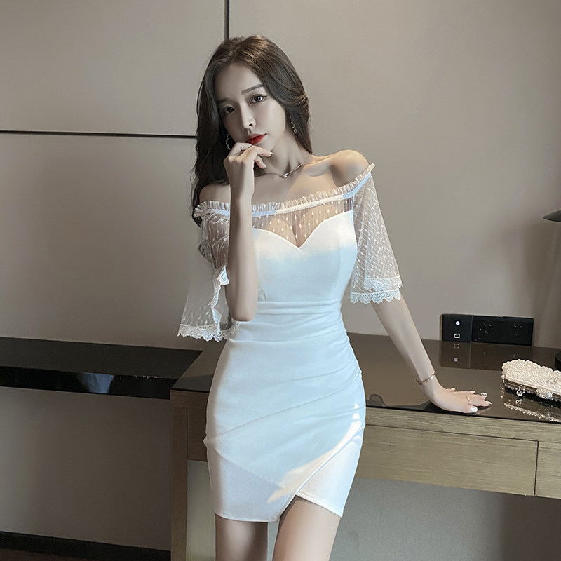 养生会所SPA按摩技师包臀连衣裙夜店女装气质中袖足疗洗浴工作服