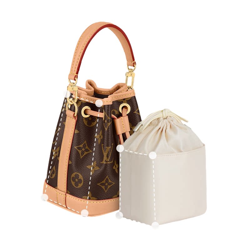 适用 lv水桶包内胆nanonoe新款迷你小lvnano内衬nano neo内袋收纳