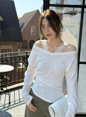 MADEIN OST-26年早春首发48天丝轻法式蕾丝肩带裸感长袖91027