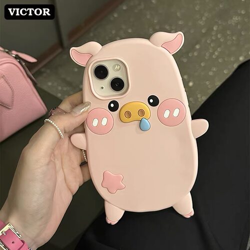 可爱粉色小猪猪oppo a6i少女心款a5卡通a3x日韩风A2m手机壳Findx9pro/8s+/7/6套OPPOReno15c/14pro/13/12/11