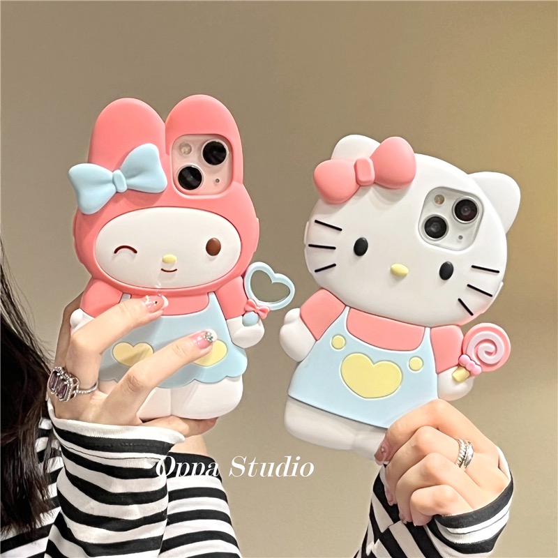 ins卡通少女款hellokitty凯蒂猫美乐蒂gt2/V30可爱Q5i软OPPO真我gtneo5手机壳realme10pro+/ V13v11s套v15v20