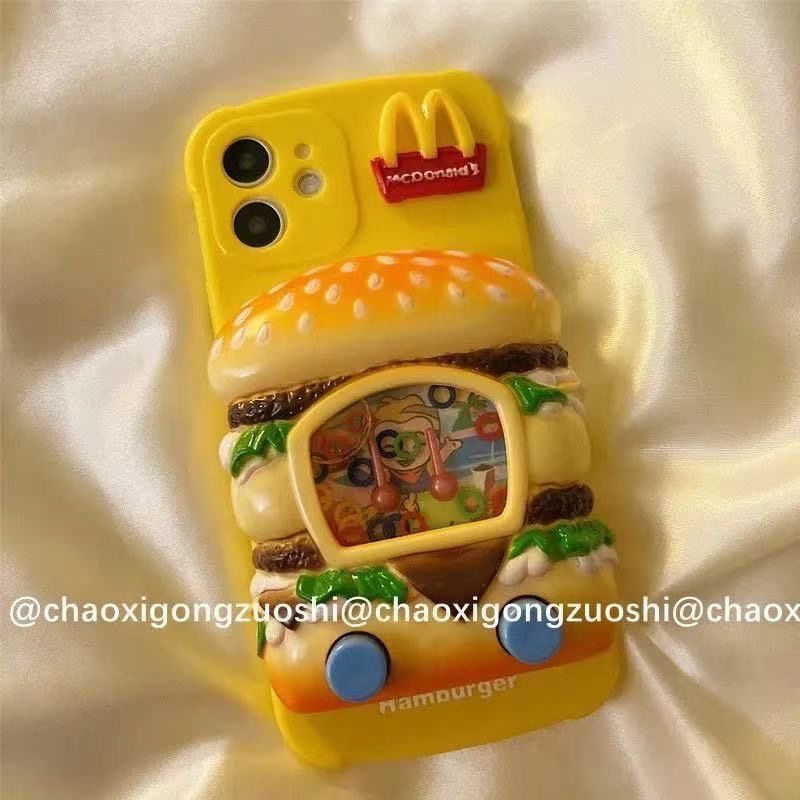 抖音同款套圈游戏机好玩减压手机壳适用华为nova11/10/9pro/8se/7/6汉堡包magic5pro/4男女款3荣耀play5t/6c