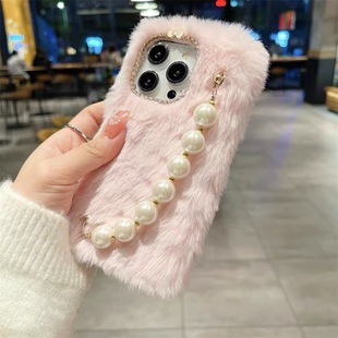 OPPO 毛绒oppo 韩系ins风秋冬季 Reno14pro A2m手机壳Findx9 a6i珍珠a5毛茸茸a3x 6少女心款