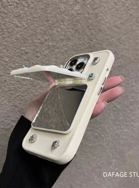 高级高档宝石镜子pura90pro max/80/70适用华为nova16z/15ultra/14/13手机壳mate80/70/60女hi畅享80s/70x/60
