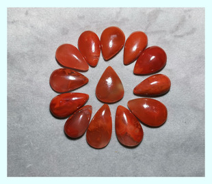 晴天石头川料南红玛瑙火焰纹无孔吊坠裸石天然diy半宝石