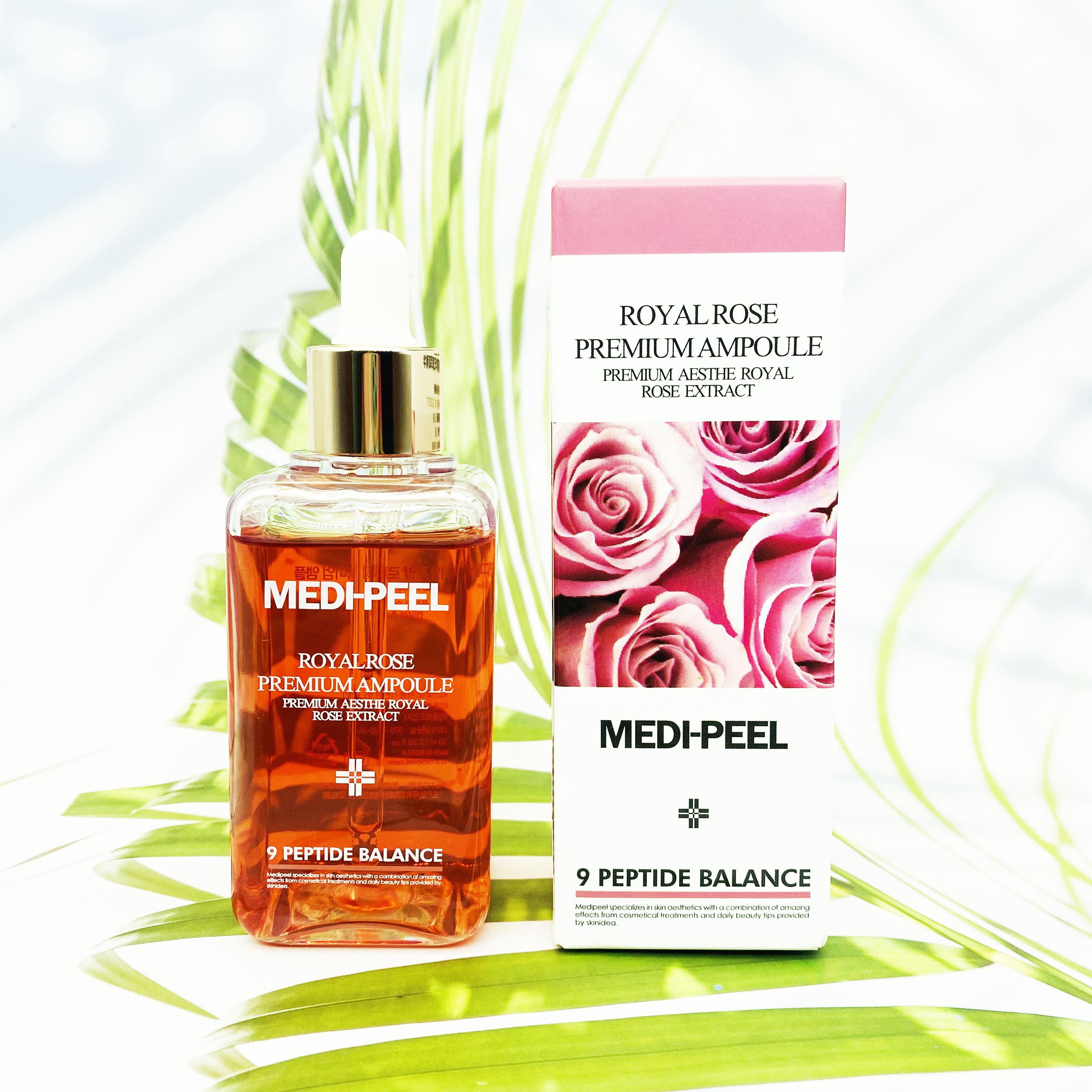 韩国MEDI-PEEL美蒂菲玫瑰面部精华安瓶补水保湿嫩肤原液100ml