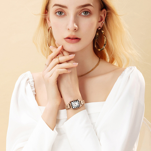 kangol袋鼠方糖手表女2024新款轻奢小众女款女士正品女表机械腕表