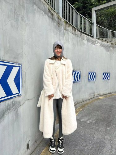 3ts通勤长款长袖仿貂绒环保皮草