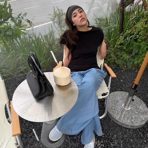 夏季短袖不规则下摆坎肩法式T恤