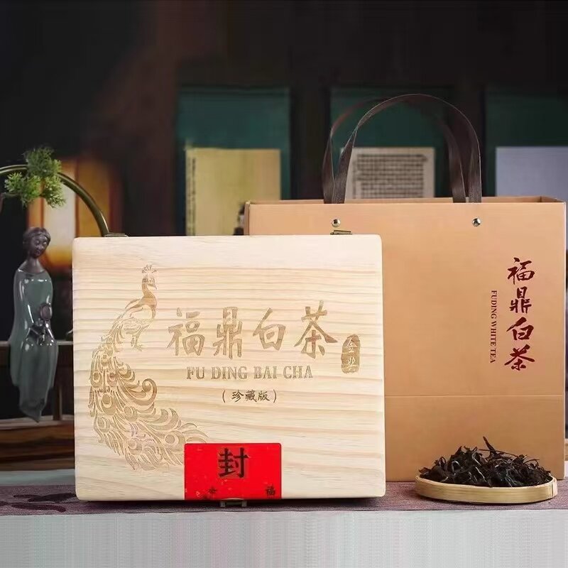 2018年福鼎老白茶大木箱装500g口粮茶陈年枣香寿眉贡眉茶叶送礼