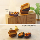 12分bjd dollhouse娃屋配件甜品水果面包树脂篮子微缩模型 ob11