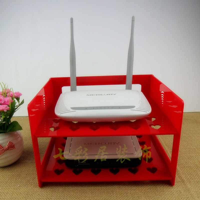 亚克力无线路由器ADSL光猫IPTV机顶盒散热架木质二层置物架|msdalam kategori perabot kediaman, rak, rak/rak - dari Buy2taobao.com untuk memberikan perkhidmatan ejen Taobao profesional membeli