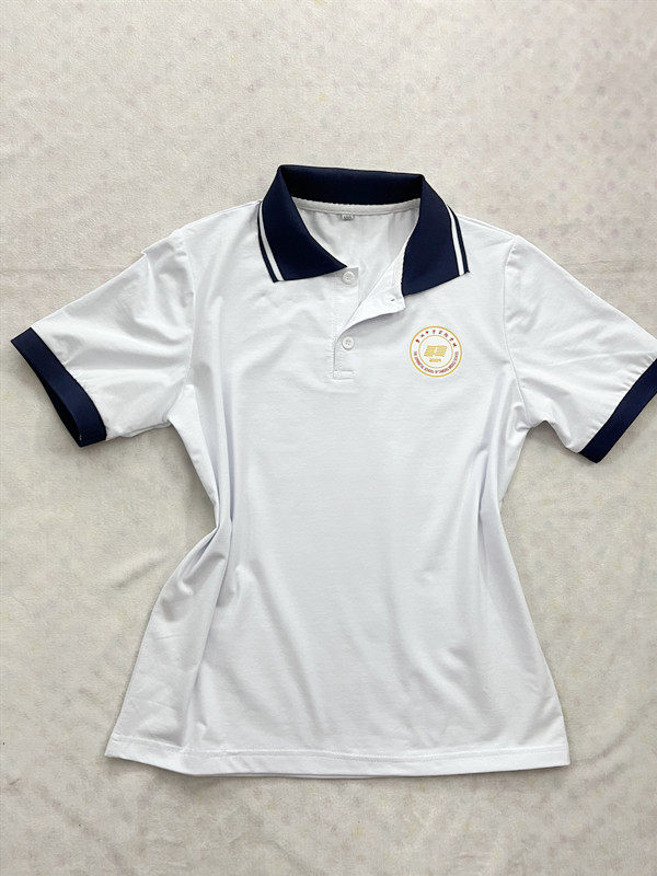 定制短袖定制白色前后标夏季校服