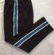 三道杠两白一蓝纯棉裤 可定制中小学生校裤 直筒显瘦裤 长裤 黑 休闲裤