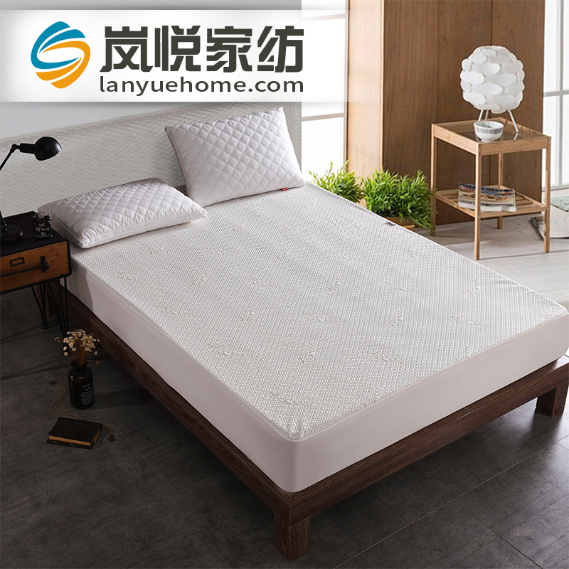 竹纤维提花空气层防水床笠机洗床罩床垫保护套mattress protector