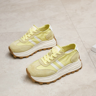 小码 7CM内增高厚底复古老爹鞋 运动休闲阿甘鞋 新款 3233 女2025春季